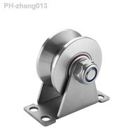 Stainless Steel Tripod Pulley Wire Rope Lifting Bearing Pulley Hanging Wheel Home Sliding Doors Track Wheel Pulley Hardware