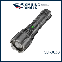 SmilingShark SD-0038 M77ไฟฉายที่มีประสิทธิภาพ Strong Bright Led ไฟฉาย P90 P100 P160 10000Lumens 26650 Usb Zoomable กันน้ำ Super Bright กลางแจ้งแบบพกพา Camping Hiking Night ขี่ไฟฉายฉุกเฉินโคมไฟ