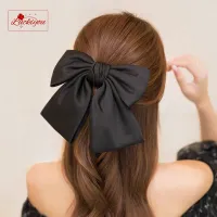 【Ready Stock】Big Bows Barrette Headband Fabric Elastic Hair Bands Women Girls Hair Accessories Fashion Korean Hair Clip Accessories