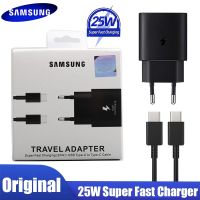 [KOLT Digital] Samsung ของแท้25W Usb Type C ชาร์จเร็ว Pd เครื่องแปลงพลังงานกำแพง S22 S21 A53 A73 A33 A13 A52 A72 Z Fold 3 Cargador