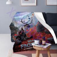 Frozen Throw Blanket,xzx180305, Snow Journey,  Multicolor, 100% Polyester, 1 Each    27