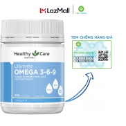 Viên uống dầu cá Omega Healthy Care Ultimate Omega 3-6-9 200 viên của Úc