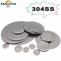 Diameter 6-80mm pelat baja tahan karat 304 bulat lembaran baja lingkaran padat Disk Spacer bulat 1/1 tebal. 1/1.3/1.8/2.7mm