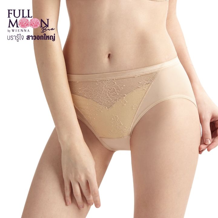 bigsale-panties-full-moon-กางเกงชั้นใน-แบบครึ่งตัว-nu41407-สีเบจ-สีเขียวเข้ม-สีเทา-สีแดง-very-hot