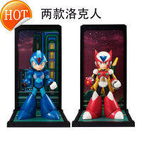 การจัดการอนิเมะ Q รุ่น2 Rockman สีแดงและสีน้ำเงินรุ่นลิมิเต็ดเอดิชั่นตกแต่งแบบจำลองทำมือ