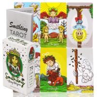 SmithTiny Tarot Deck V2.5, 79 ชิ้นการ์ตูนน่ารักเด็กไพ่ทาโรต์พร้อมหนังสือคู่มือ,ขนาดมาตรฐานไพ่ทาโรต์สำหรับผู้เริ่มต้น