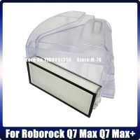 อะไหล่สำหรับ Roborock Q7สูงสุด Q7สูงสุด + เครื่องดูดฝุ่นหุ่นยนต์อะไหล่กล่องถังขยะถังน้ำกล่องฝุ่นตัวกรอง Hepa อุปกรณ์เสริม