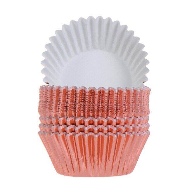 100pcs Aluminium Foil Baking Cups Paper Cupcake Wrappers Cup Muffin