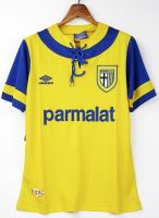 PARMA AWAY YELLOW FINAL UEFA CUP 1995 WINNERS RETRO FOOTBALL SHIRT SOCCER JERSEY