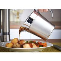 Stainless Steel Insulated Gravy Boat Thermal Vacuum Sauce Serving Jug Kitchen Pourer Pot Gravy Boats Tableware Tool