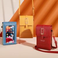 New Multifunctional Womens Bags Transparent Touch Screen Phone Bag Trend Simple Crossbody Bag Female Fashion Wallet Coin Bag