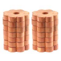 20pcs Flower Shape Blocks Clothes Dampproof Blocks Deoderant Block DIY Cedarwood Supplies for Home Shop Hotel Office