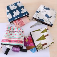 ☬℗☑ Mini Canvas Coin Purse Girls Sanitary Napkin Bag Coin Pouch Kids Money Bag ID Card Storage Holder Cosmetic Organizer Cute Wallet