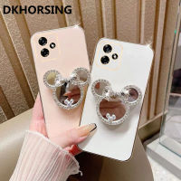 DKHORSING ปลอกอ่อนชุบสำหรับ Realme C53กระจกแต่งหน้าคริสตัลเคสโทรศัพท์ REALMEC53 2023