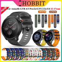 สายสายนาฬิกาซิลิโคนสำหรับ Amazfit GTR 4/3 Pro GTR2e/GTS4 Mini 42 47MmWristband GTR4 GTR3สายรัดนาฬิกาข้อมือ