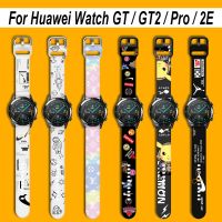 Huawei Professional Huawei Gt2E Gt2 Pro Gt2 Gt2 Gt3 สายนาฬิกาข้อมือซิลิโคน 46 มม. 42 มม. 3 3Pro Gt สําหรับ Huawei 20 มม. 〖LYUE〗