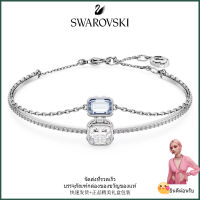 ?Swarovski?สร้อยข้อมือพลอยสีฟ้าตัดผสม Stilla,S925 สร้อยข้อมือแฟชั่นสตรีเงินสเตอร์ลิง,ของขวัญวันเกิดวันวาเลนไทน์