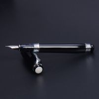 FOUNTAIN PEN DUKE 619 NOBLE MENTOR PRIEST BLACK AND SILVER 0.5mm MEDIUM NIB