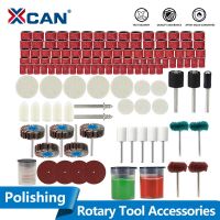 XCAN Polishing Tool Accessories Sanding Drum Woolen Polish Disc Grinding Head Sanding Disc Abrasive Disc for Dremel Rotary Tools Cleaning Tools