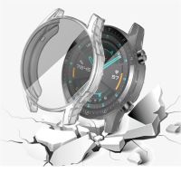 ：》’【 Ultra Slim Electroplate Transparent TPU Soft Case Cover For  Watch GT2 46Mm Smart Watch Accessories GT 2 Shell