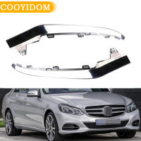 Car Front Left Right Bumper Lower Lip Trim Chrome Trim Molding For -Benz W212 E-Class E350 2014 A74