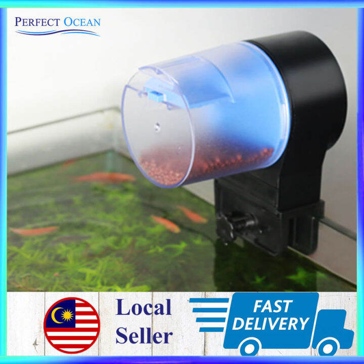 Auto Feeder Aquarium With Timer 12/24hours Fish Feeder Pengumpan
