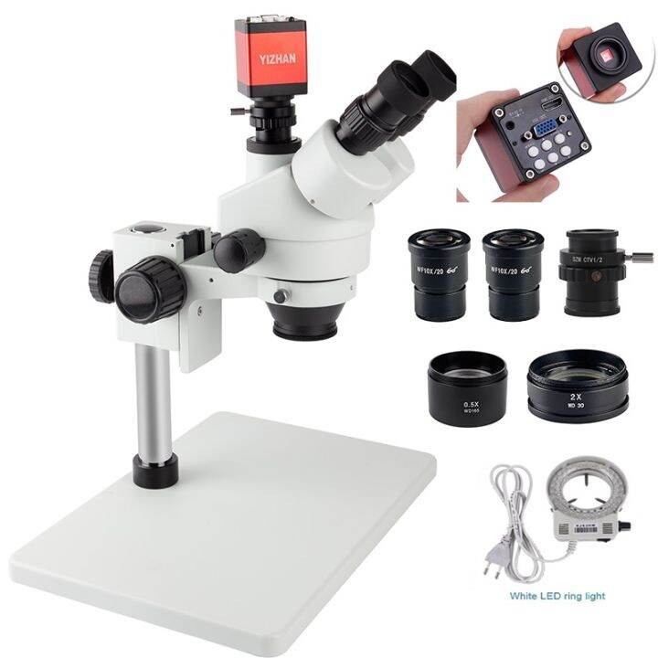 Stereo Microscope 2K 38MP HDMI Industrial Camera 3.5X90X Simulfocal