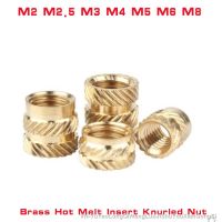 ✑ M2 M2.5 M3 M4 M5 M6 Brass Hot Melt Insert Knurled Nut Thread Heat Molding Double Twill Injection Embedment Nut For 3D Printer