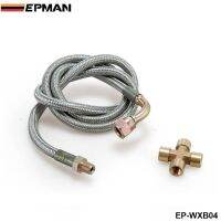 Braided Stainless Steel 36 T25/T28 Turbo Oil Inlet Feed Line Fitting For Mazda EP-WXB04