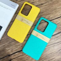 Wheat Straw Eco-friendly Case For Samsung S23 S22 S21 Plus Ultra S20 FE S10 A73 A53 A33 A72 A52 A32 Bumper Soft Silicone Cover Replacement Parts