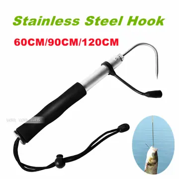 Fishing Gaff Hook, Retractable Fishing Gripper with Stainless