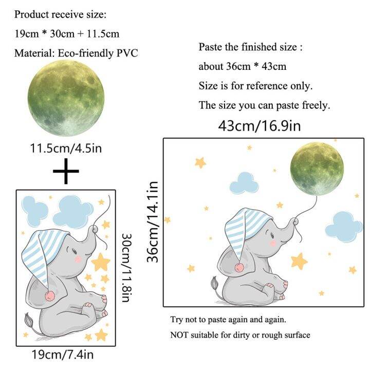 baby-elephant-moon-luminous-wall-sticker-for-baby-kids-room-bedroom-home-decoration-decals-glow-in-the-dark-combination-stickers-tapestries-hangings