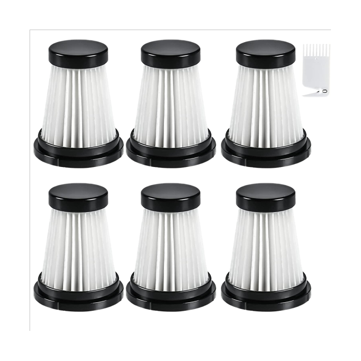 6 Hepa Filters Replacement Accessories For Moosoo K12   K12 Pro   K13 