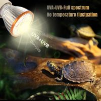 LED เต่ากลับโคมไฟ UVA UVB10.0เต่าโคมไฟเต็มสเปกตรัมแสงแดดสัตว์เลื้อยคลานเครื่องทำยูวีหลอดไฟ T Errarium โคมไฟ100โวลต์-240โวลต์DC12V