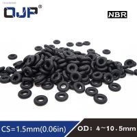 ♙ 50PC/lot Rubber Ring NBR Sealing O Ring CS 1.5mm OD4/4.5/5/5.5/6/6.5/7/7.5/8/8.5/9/9.5/10/10.5mm O-Ring Seal Gasket Ring Washer