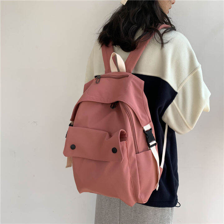 korean-style-nylon-women-backpacks-large-capacity-college-backpack-female-big-travel-bag-teenage-girl-school-bag-bagpack-red