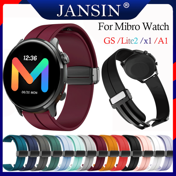 สาย-mibro-watch-lite2-ของแท้-สายนาฬิกา-mibro-watch-x1-สายแม่เหล็ก-สายซิลิโคนสำหรับเล่นกีฬา-mibro-watch-a1-สายนาฬิกาอัจฉริยะ