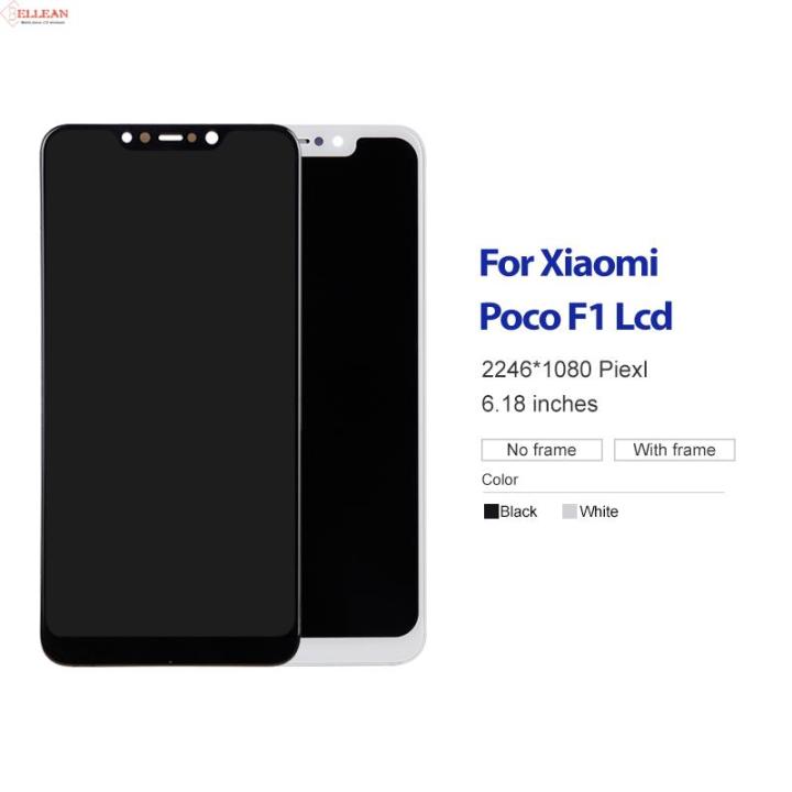 6-18นิ้วสำหรับ-xiaomi-poco-f1จอแอลซีดีหน้าจอสัมผัส-digitizer-pocophone-f1ประกอบจอแสดงผลซ่อมเปลี่ยนที่มีกรอบ