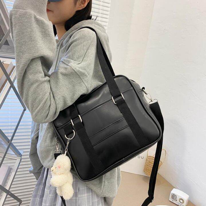 japanese-original-homemade-kj-uniform-bag-student-girl-one-shoulder-diagonal-bag-portable-casual-bag-two-dimensional-commuter-bag