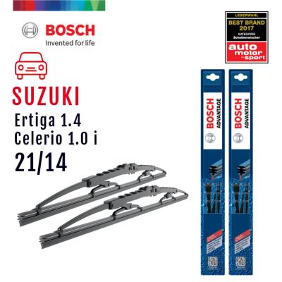 Bosch ใบปัดน้ำฝน Suzuki Celerio ปี 2014 เป็นต้นไป ขนาด 21/14 นิ้ว รุ่น Advantage