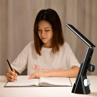 Modern LED Folding Desk Lamp USB Wireless Charger for IPhone Apple Watch Airpod Fast Charging Multi-function Clock Charging Base