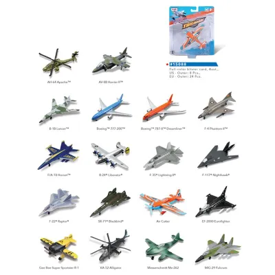 Original รุ่นเครื่องบิน Die-Casting โลหะของเล่นของขวัญคอลเลกชันขนส่งเครื่องบิน Fighter เฮลิคอปเตอร์เกมเด็ก Toys