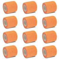 [HOY] 4.8m Bright Orange Sports Self Adhesive Elastic Bandage Wrap Tape Elastoplast for Knee Support Pad Finger Ankle Palm Shoulde