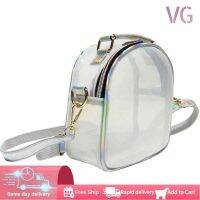 เลเซอร์โปร่งใส PVC Messenger กระเป๋าผู้หญิง Mini Jelly Clear ไหล่กระเป๋าโทรศัพท์