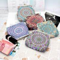 ✿ Printed Geometric Womens Coin Purse Ethnic Bohemian Style Bank Card Business Card Coin Multifunctional Storage Bag 2021 New