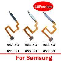 10 ชิ้น / ล็อตสําหรับ Samsung A22 4G A32 5G A23 5G A13 5G Original Fingerprint Sensor Home Return Key Menu ปุ่ม Flex Ribbon Cable