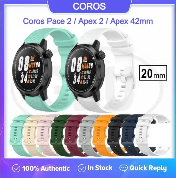 20 22mm Silicone Strap For COROS APEX 2 Pro / PACE 2 46mm 42mm