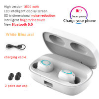 BEST TWS Bluetooth 5.0 Earphones Wireless Headphones Earbuds with 3500mAh Charging Box Noise Cancelling Headset for Smartphone