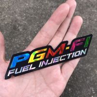 สติ๊กเกอร์ Pgm Fi Fuel Injection สติกเกอร์ [2ชิ้น] PGM-FI Honda แต่งรถ ติดรถ มอเตอร์ไซค์ รถซิ่ง JDM Racing Foil Sticker 3D ตัวนูน Motorcycle Wave Click PCX MSX CBR รถมอไซ ฮอนด้า