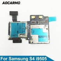 Aocarmo ที่ใส่เครื่องอ่านการ์ดซิมการ์ด Sd สายริบบิ้นช่องสายไฟสำหรับ Samsung Galaxy S4 Gt I9505